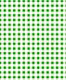 Dollhouse Miniature 1/4" Scale Wallpaper: Gingham, Green